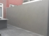 6. tuinmuur afgewerkt met cement